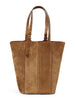 24.7 FRINGED PALMELLATO LEATHER AND SUEDE BODY GOLD METAL DETAILS GWA00766 A00074655312 GOLDEN GOOSE 