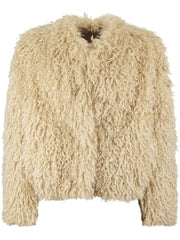 GIUBBINO BOMBER IN PELLICCIA PERLA F80010 X10711 TAGLIATORE 