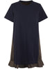 NYLON TWILL X COTTON JERSEY DRESS 2507999 233 SACAI 