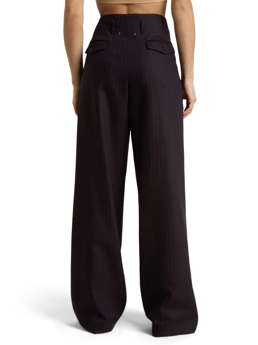 JOURNEY W'S SARTORIAL PLEATED FLAVIA PANT PINSTRIPE VW GWP01203 P00209850629 GOLDEN GOOSE 