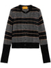 SHADOW PLAID CARDIGAN W33712DM BLKCO GUEST IN RESIDENCE 