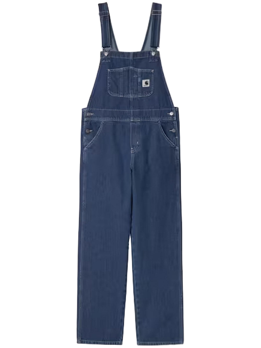 W' Bib Overall Straight 100% Cotton 'Maverick' Denim I031250 106 CARHARTT WIP 