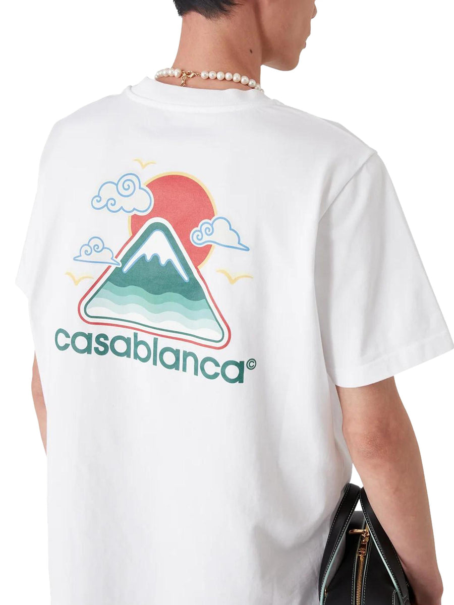 MONTAGNE ONDULèE SCREEN PRINTED T-SHIRT MPF25-JTS-001-04  CASABLANCA 