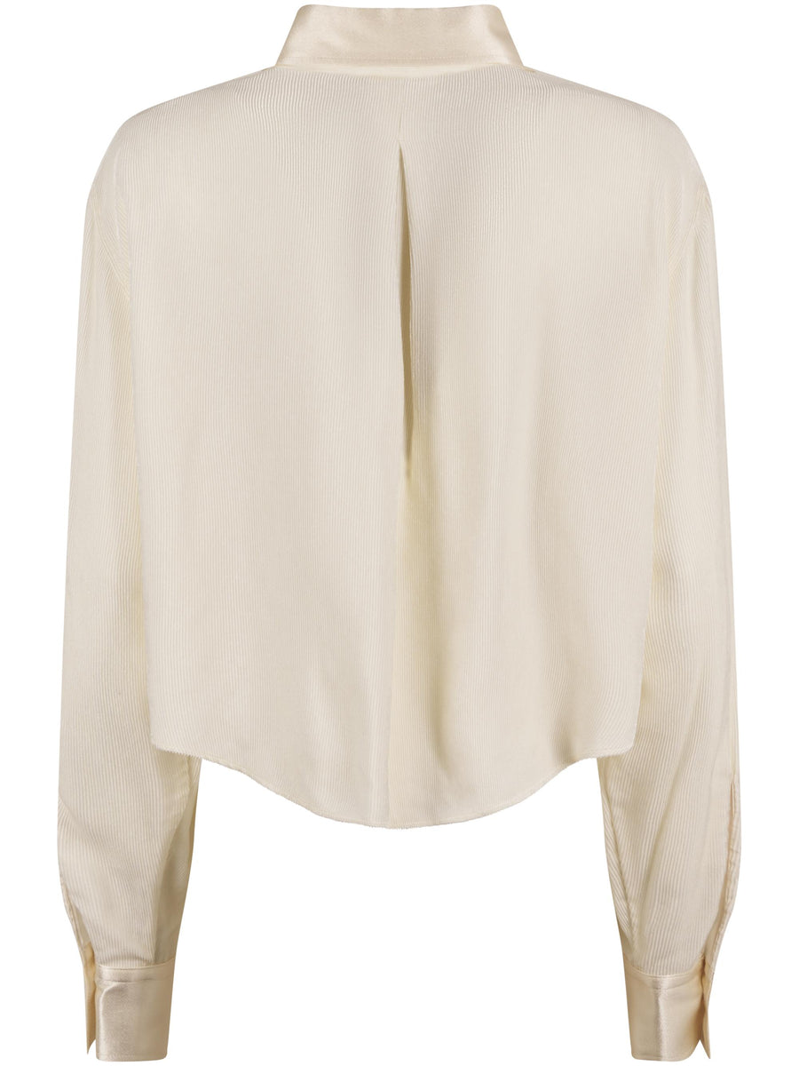 FLUID CHIC VELVETBOXY SHIRT 14055 F48A0215 FORTE FORTE 