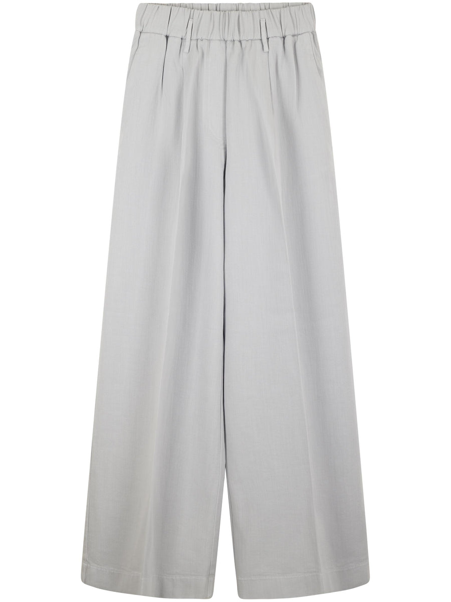 FLUID COTTON BULL REGULAR WAIST PANTS 14037 F48A7047 FORTE FORTE 