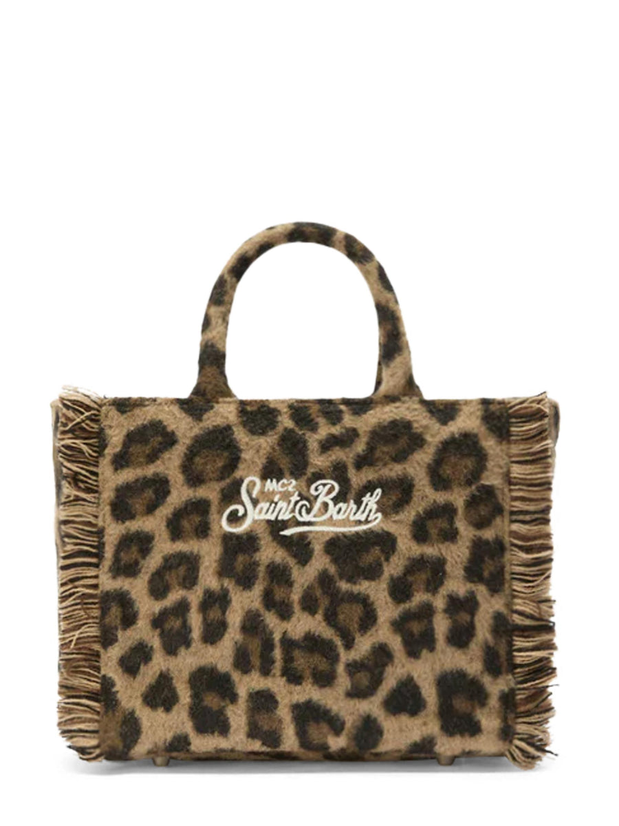 VANITY MINI FELT LEOPARD MIDI 18 EMB VAMI024 TEX000100223I MC2 SAINT BARTH 