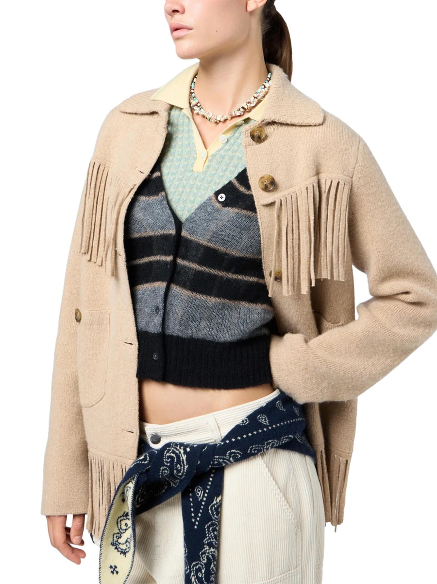 WESTERN FRINGE JACKET W33410JM DUN GUEST IN RESIDENCE 