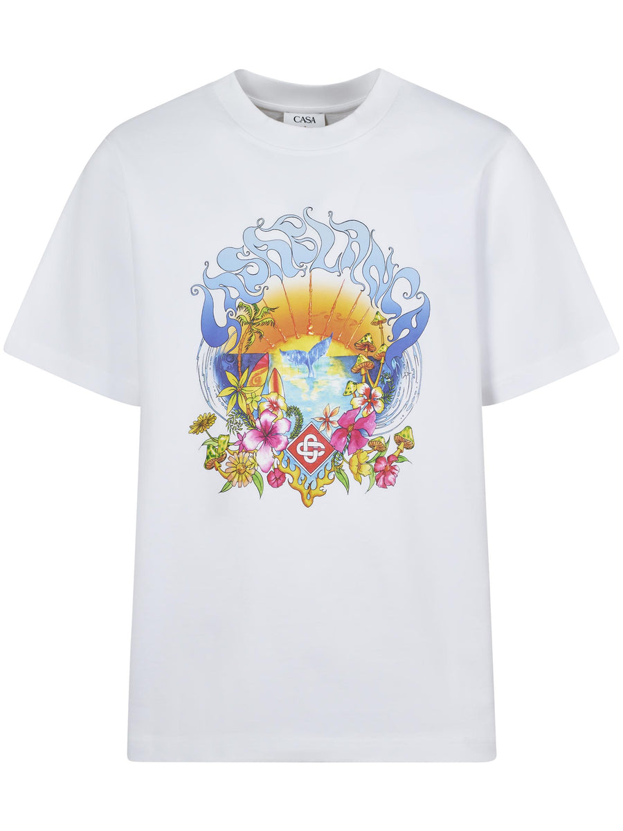 Surf Trip Printed T-Shirt MS25-JTS-001-04  CASABLANCA 