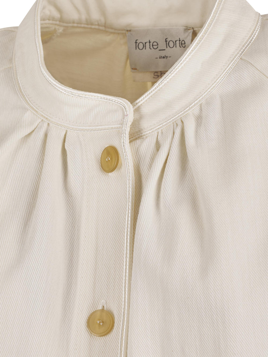 FLUID COTTON BULL BOHEMIAN OVERSHIRT 14035 F48A0219 FORTE FORTE 