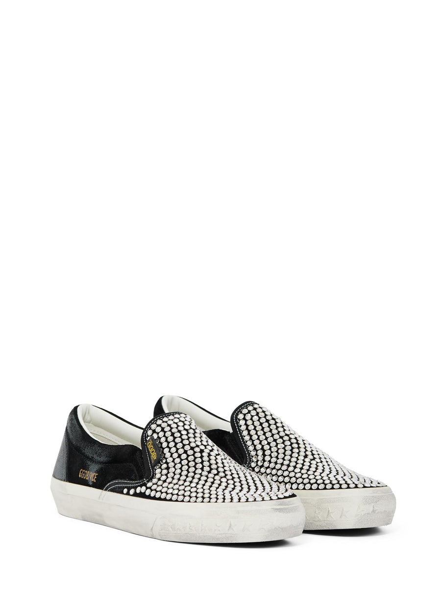 VCE SUEDE UPPER WITH HOTFIX LEATHER SPUR GWF00306 F00752790100 GOLDEN GOOSE 