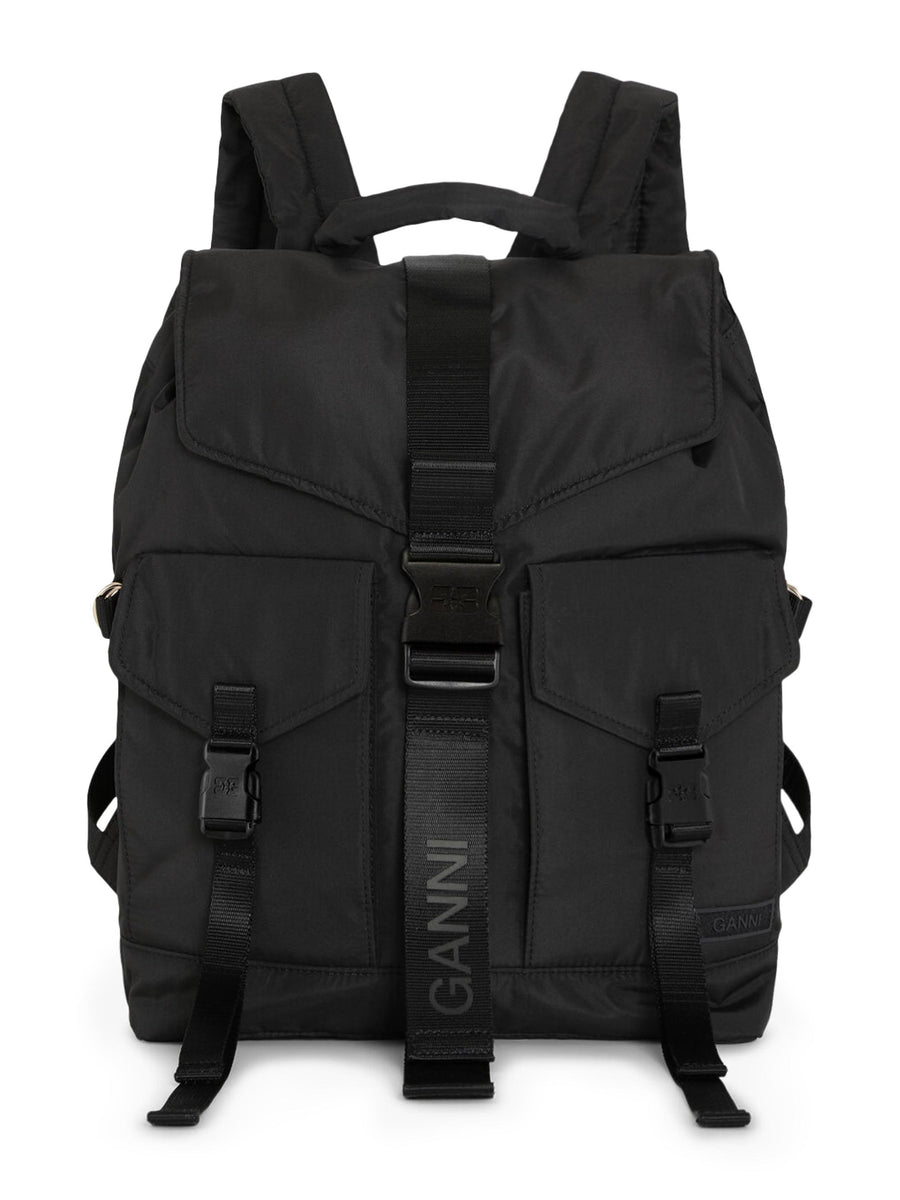 Recycled Tech Backpack A4755 099 GANNI 