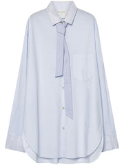 BCI COTTON OVERSIZED SHIRT CANNED TAPE DETAILS 14401 F48M5044 FORTE FORTE 