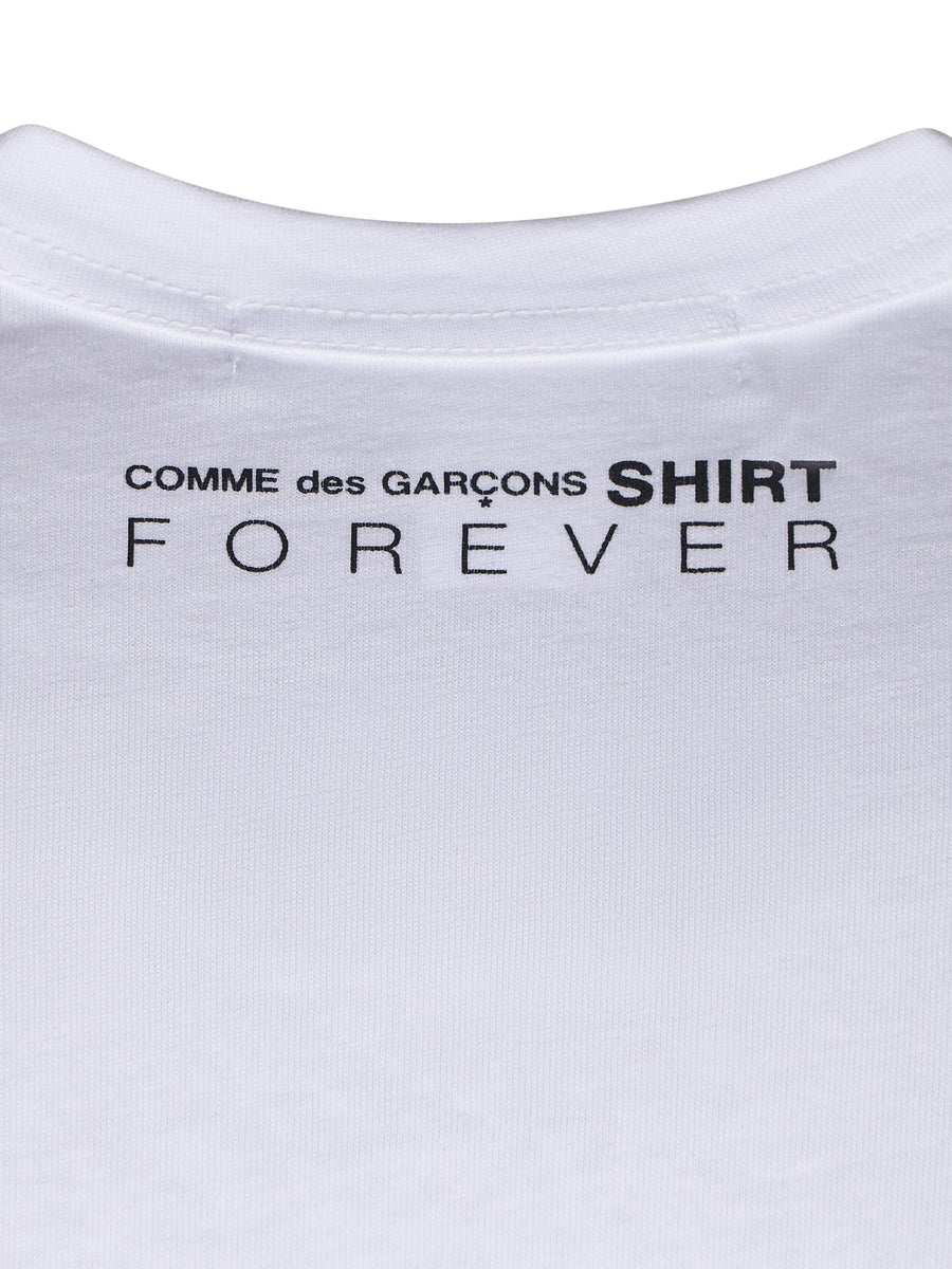  FZT0030514 WHITE COMME DES GARCONS SHIRT 