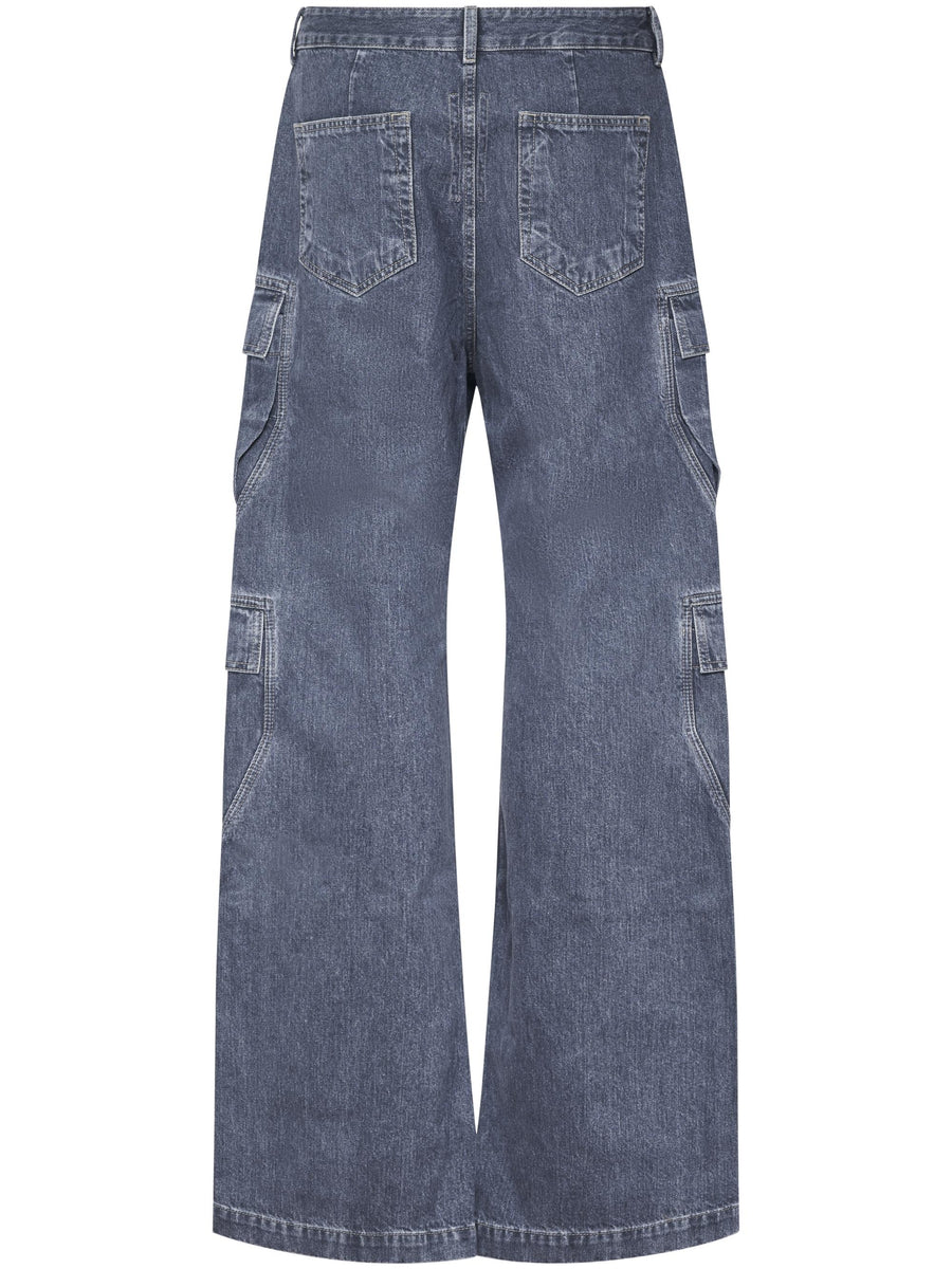 DOUBLE CARGO JEANS DU02E7361DGY 58 RICK OWENS DRKSHDW 