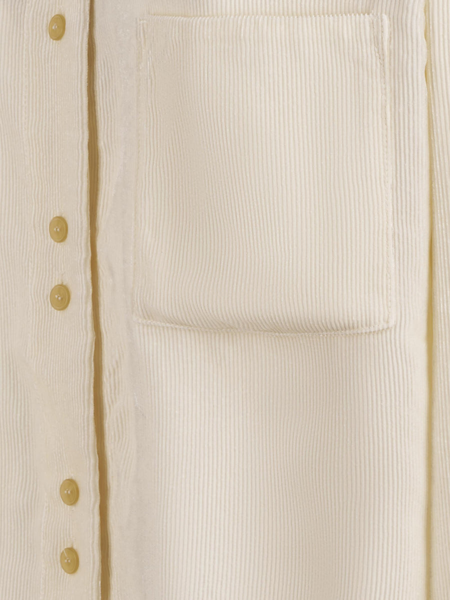 FLUID CHIC VELVETBOXY SHIRT 14055 F48A0215 FORTE FORTE 