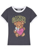 Basic Cotton Jersey Bear Fitted T-shirt T4335 252 GANNI 