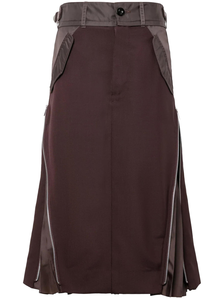 SUITING MIX SKIRT 2507949 601 SACAI 