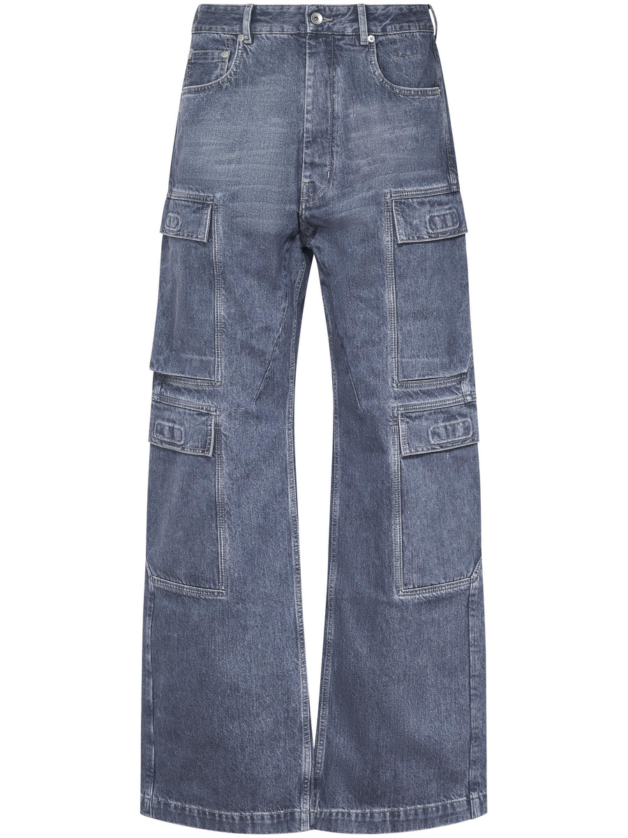 DOUBLE CARGO JEANS DU02E7361DGY 58 RICK OWENS DRKSHDW 