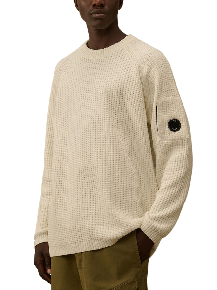 KNITWEAR CREWNECK IN CHENILLE COTTON CMKN023A005558G 103 CP COMPANY 