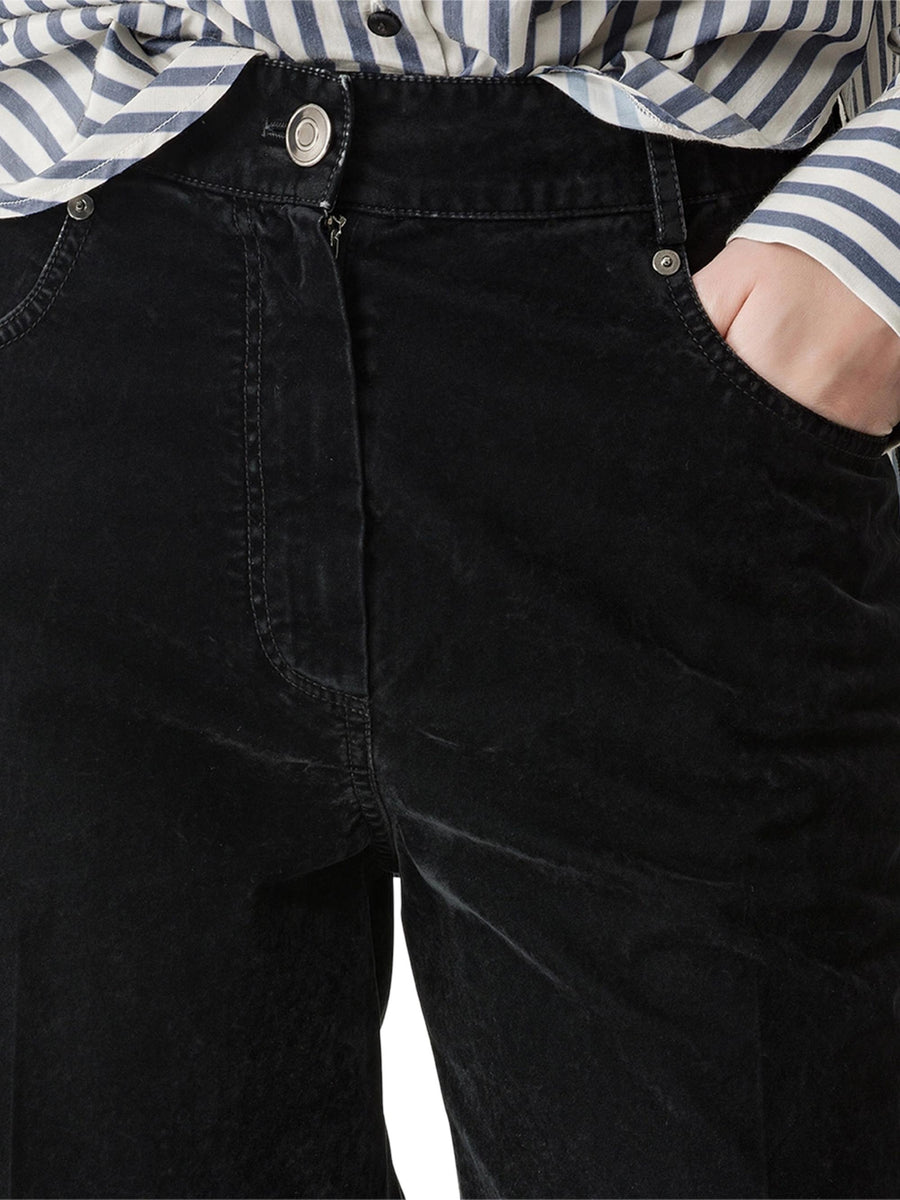 FLOCKED COTTON 5 POCKETS PANTS 14340 F48M5015 FORTE FORTE 