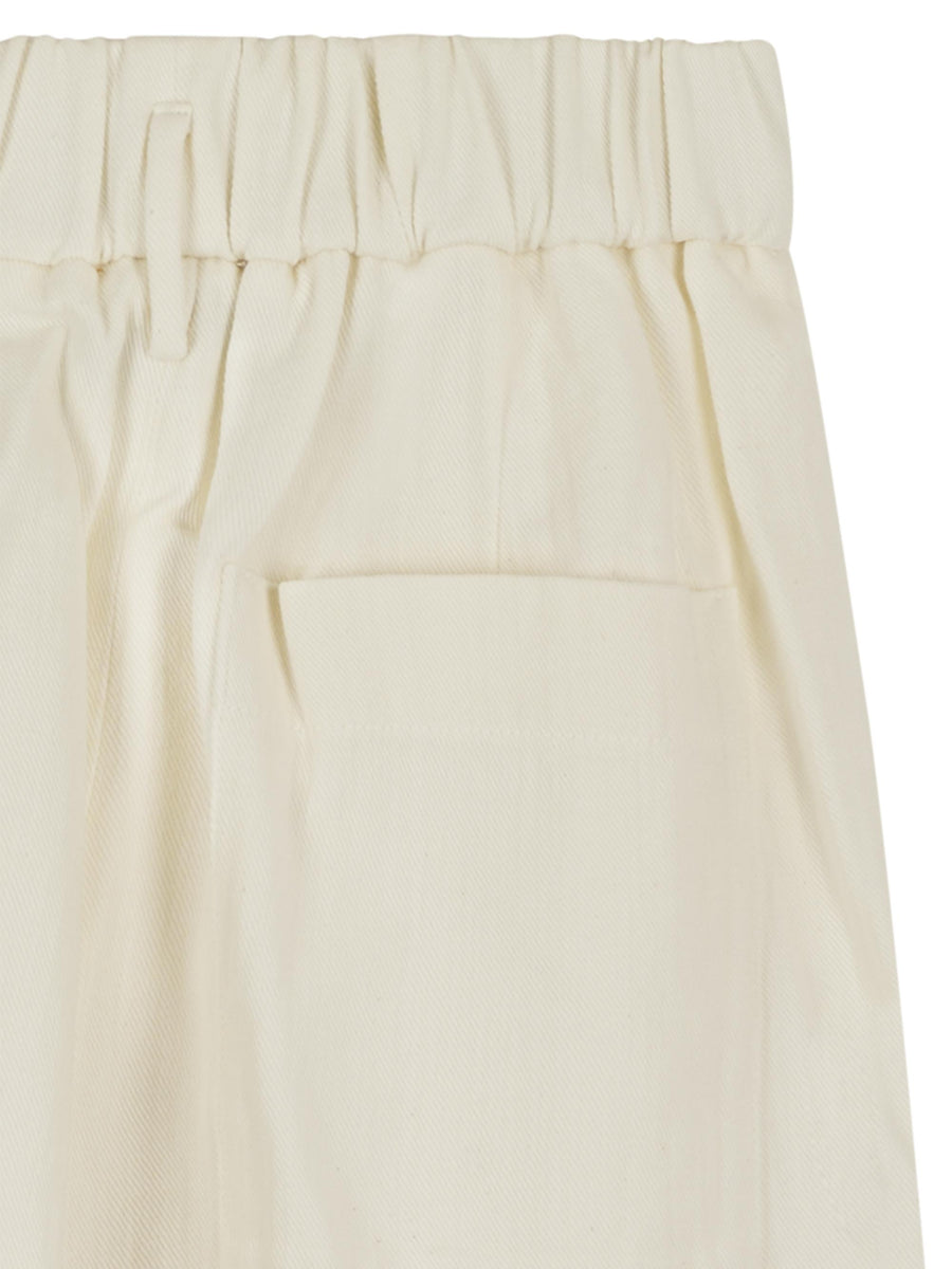 FLUID COTTON BULL REGULAR WAIST PANTS 14037 F48A0219 FORTE FORTE 