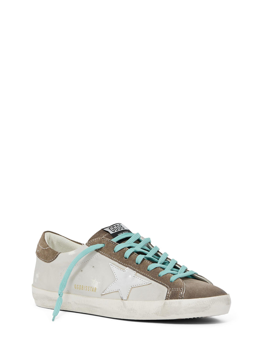 SUPER-STAR LEATHER UPPER SUEDE TOE TONGUE AND HEEL LAMINATED STAR GMF00101 F00748910502 GOLDEN GOOSE 