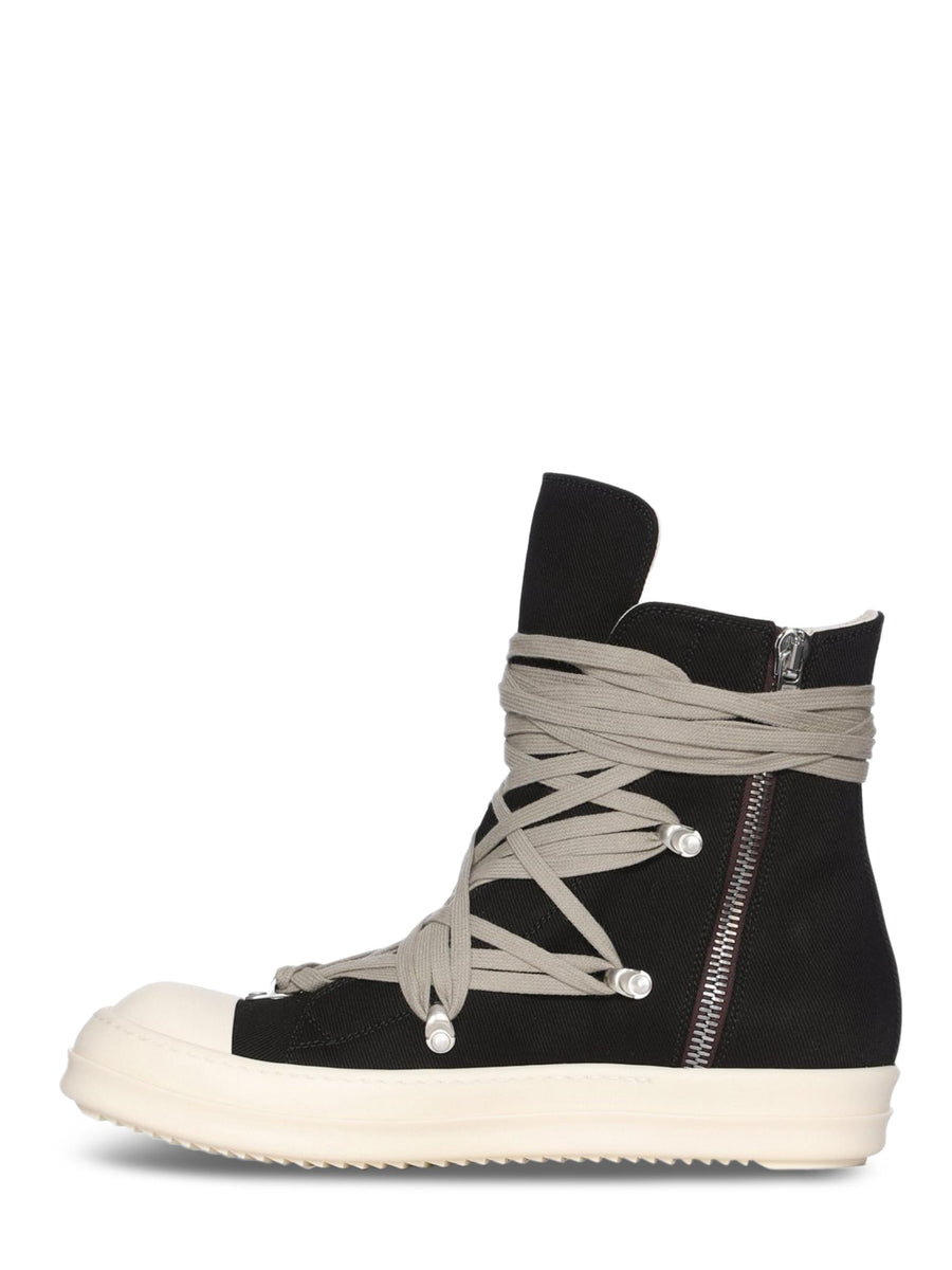 SCARPE IN DENIM MEGALACE SNEAKERS DU02E7809DOW1 911 RICK OWENS DRKSHDW 
