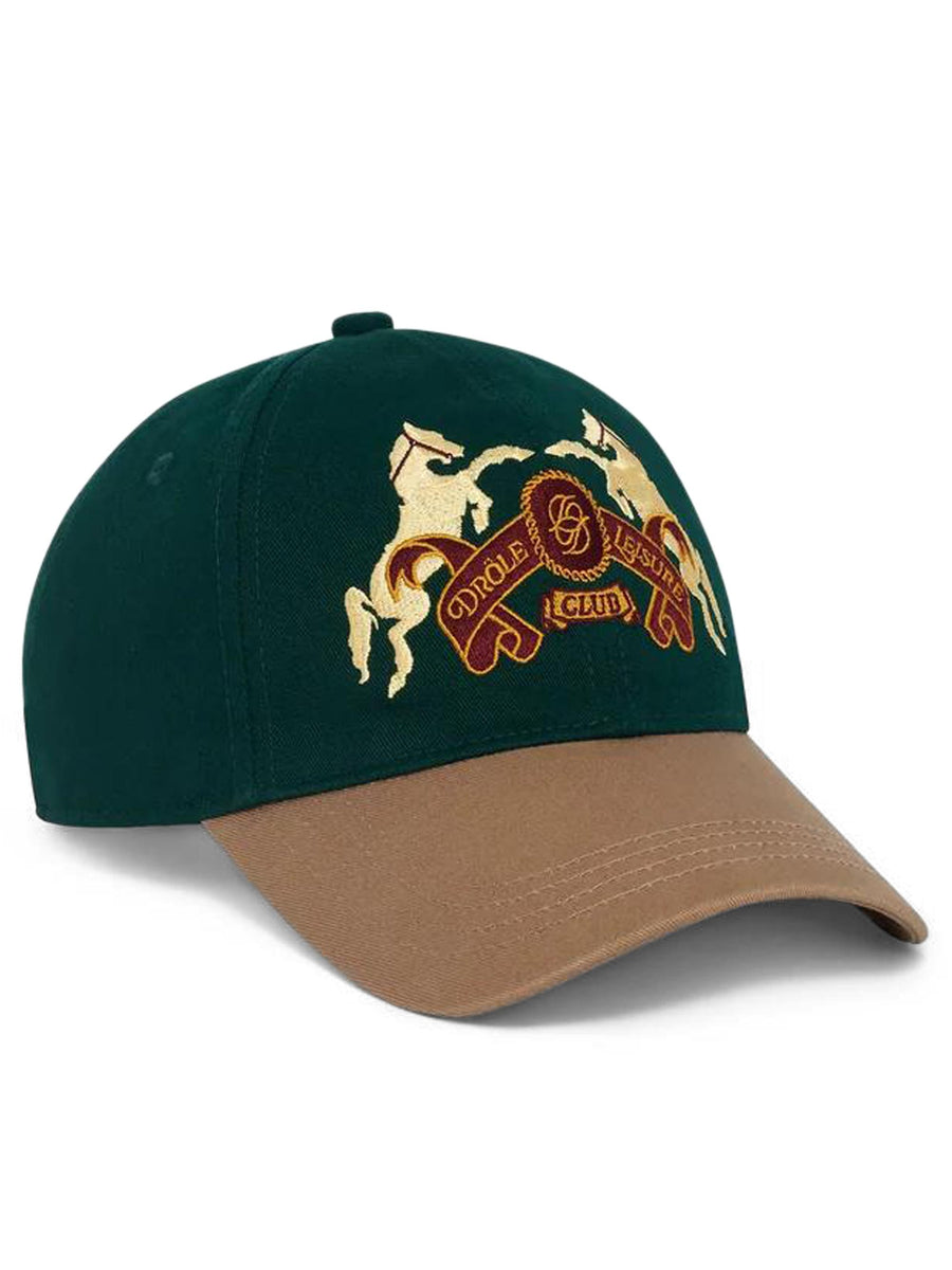 LE CASQUETTE EMBLEME CHEVAUX ICP181 CO138DGN DROLE DE MONSIEUR 