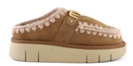 BOUNCE CLOG SUEDE - LETTER LOGO FW531001A PKBRO MOU 