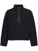 COMMON HALF ZIP SWEATER M325075 BLACK FUZZY MFPEN 
