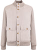 PADDED	LEATHER	JACKET MPCLF1955 CVI78 BRUNELLO CUCINELLI 