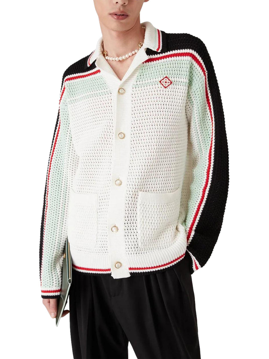 FAUX CROCHET SHIRT MPF25-KW-998-01  CASABLANCA 