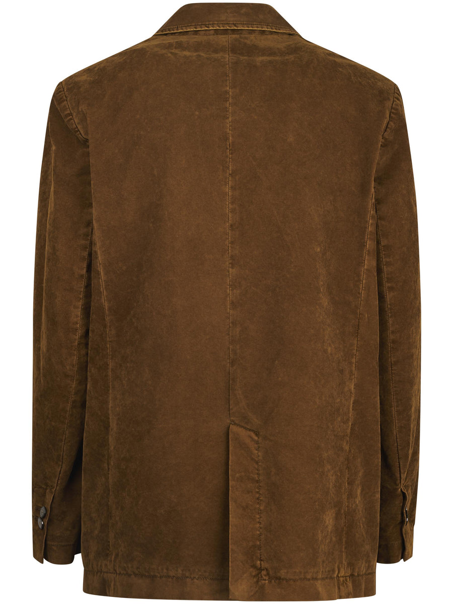 FLOCKED COTTON DOUBLEBREASTED JACKET 14338 F48M6002 FORTE FORTE 