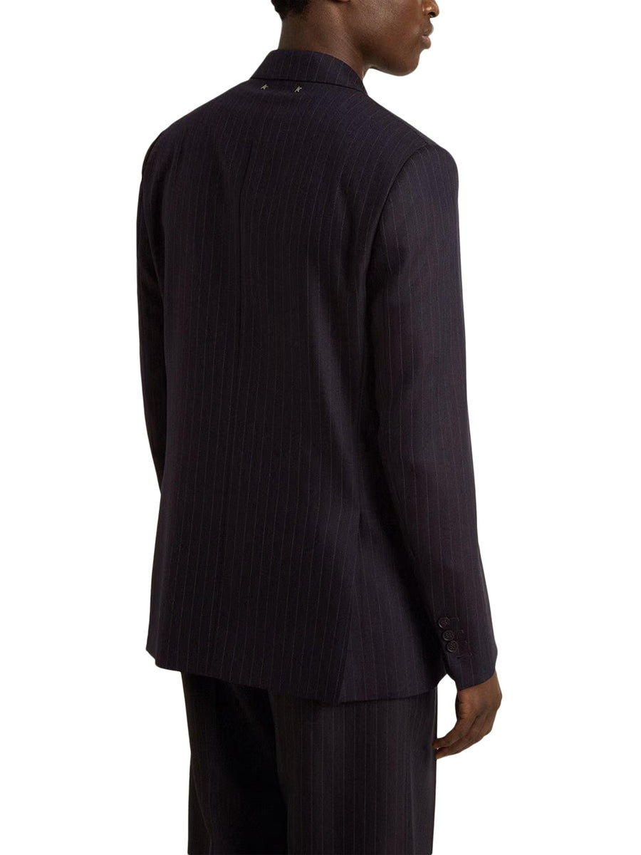 JOURNEY M'S DOUBLE BREASTED BLAZER PINSTRIPE VW GMP00835 P00209850629 GOLDEN GOOSE 