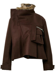WOOL MELTON BLOUSON 2508068 601 SACAI 