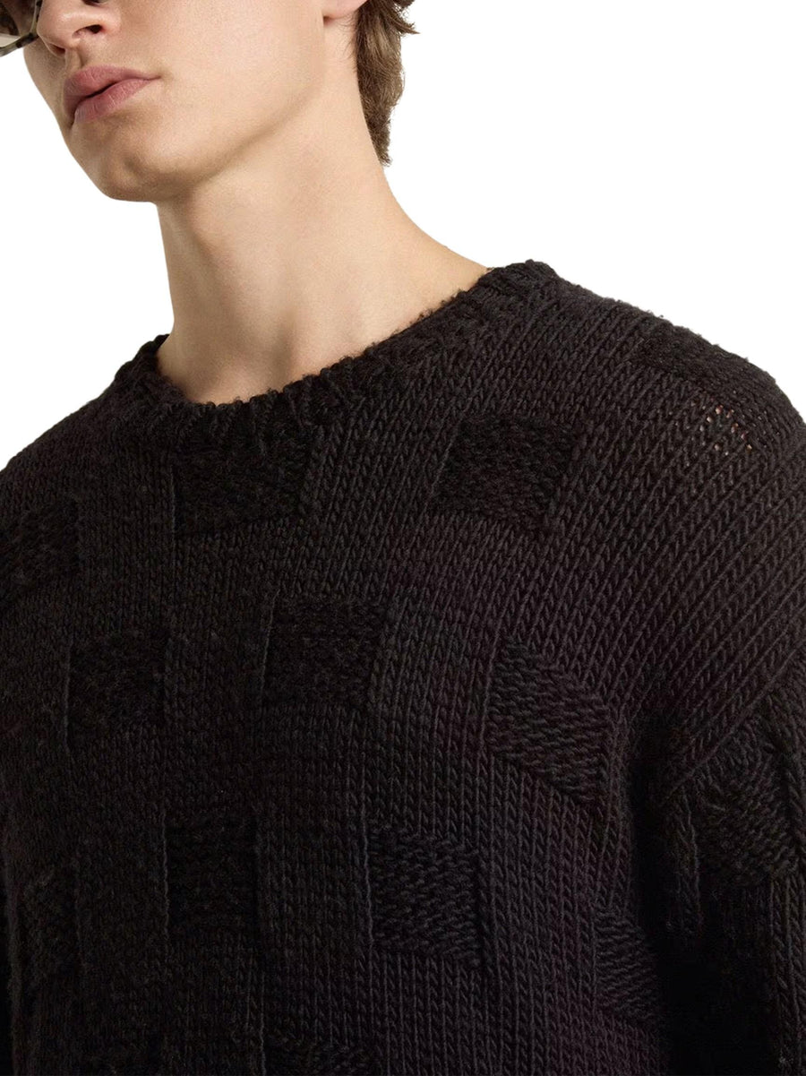 JOURNEY M'S KNIT BOXY CREWNECK BASKET SELVAGE EDGE GMP01338 P00210890100 GOLDEN GOOSE 