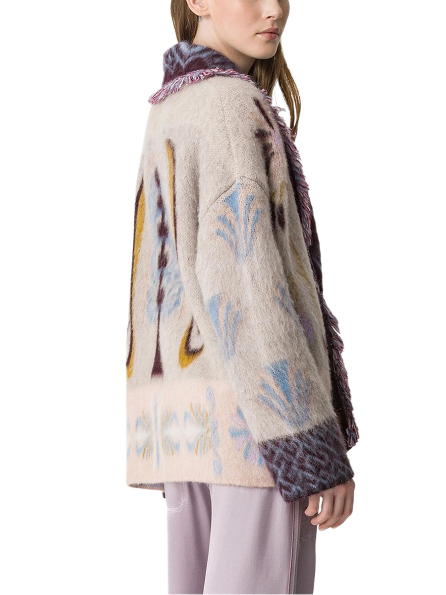 BABY ALPACA SOGNI JACQUARD LONG CARDIGAN 14461 F48M0028 FORTE FORTE 