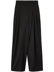 CALENDERED WOOLMID WAIST PANTS W0799 099 GANNI 