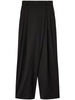 CALENDERED WOOLMID WAIST PANTS W0799 099 GANNI 