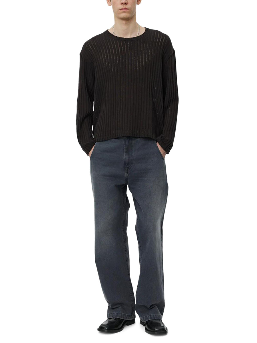 ROUND NECK SWEATER M325078 DARK BROWN MFPEN 