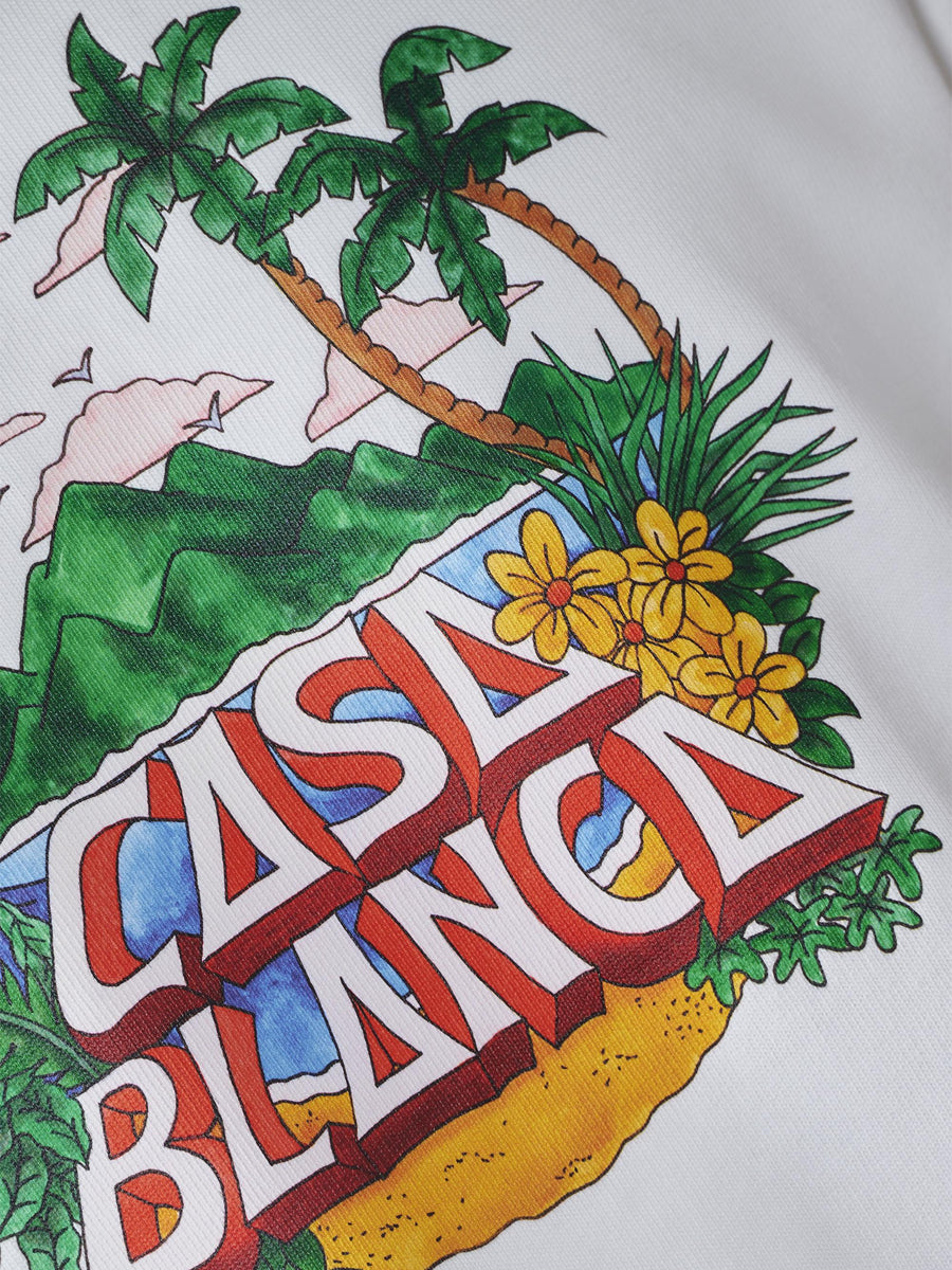 Casa Beach Wave Printed Oversized T-Shirt MS25-JTS-027-02  CASABLANCA 
