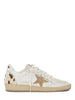 BALLSTAR LEATHER UPPER AND TOE SUED STAR HORSY COW PRINTED HEEL AND SPUR GWF00117 F00756383103 GOLDEN GOOSE 