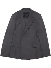 DOUBLE BREASTED JACKET FCCOJK0301 DARK GREY FEDERICO CINA 
