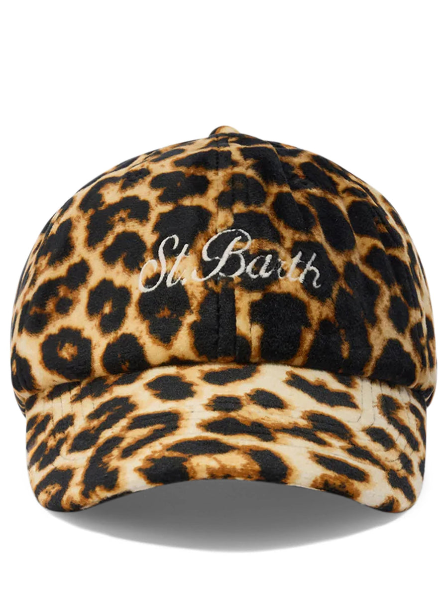 BASEBALL VELVET LEOPARD 18 EMB BASB0013 TEX000100337I MC2 SAINT BARTH 