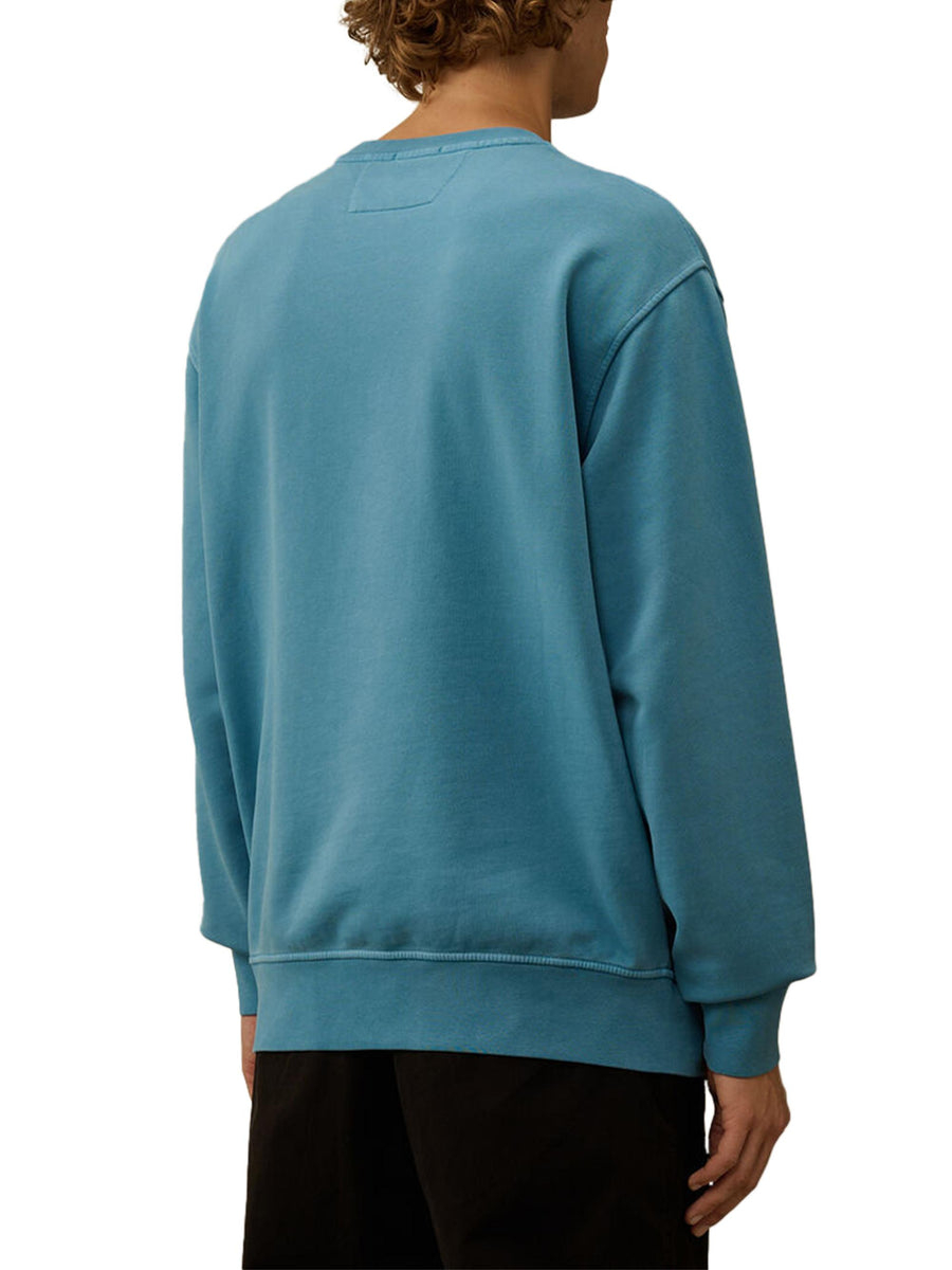 CREWNECK IN BRUSHED EMERIZED DIAGONAL FLLECE CMSS718A006372R 815 CP COMPANY 