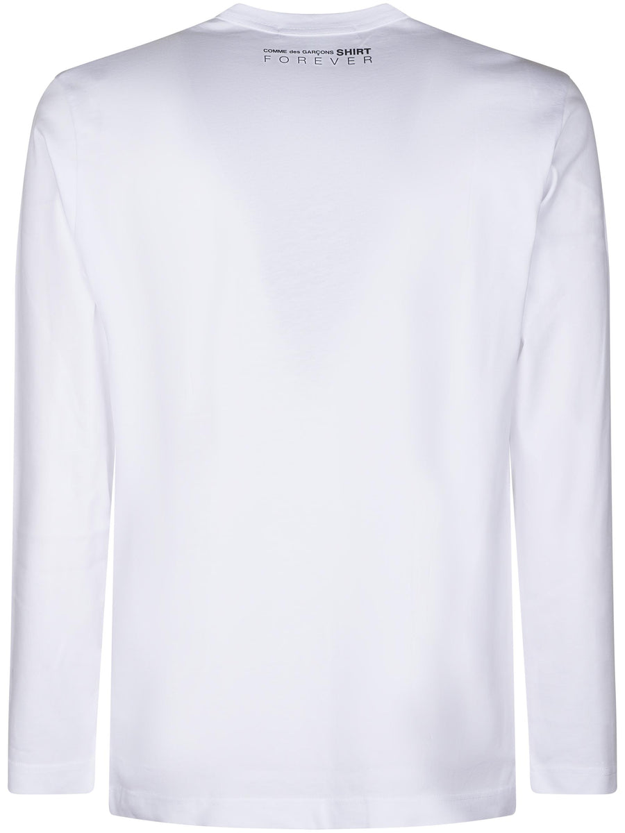  FZT0030514 WHITE COMME DES GARCONS SHIRT 