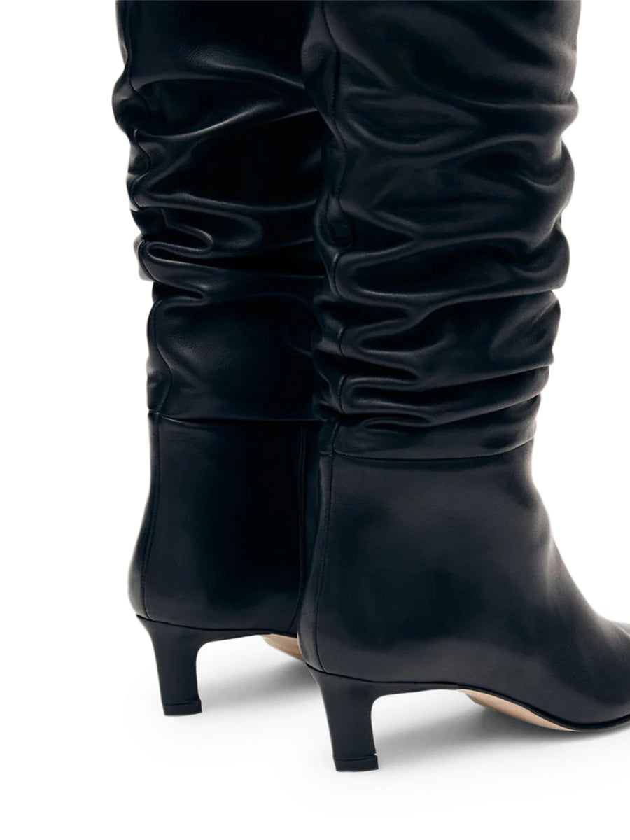 KALILA BLACK LEATHER BOOTS S100549 01 ALOHAS 