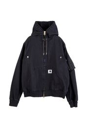 CARHARTT WIP WASHED DUCK HOODED BLOUSON 2503859M 001 SACAI X CARHARTT WIP 