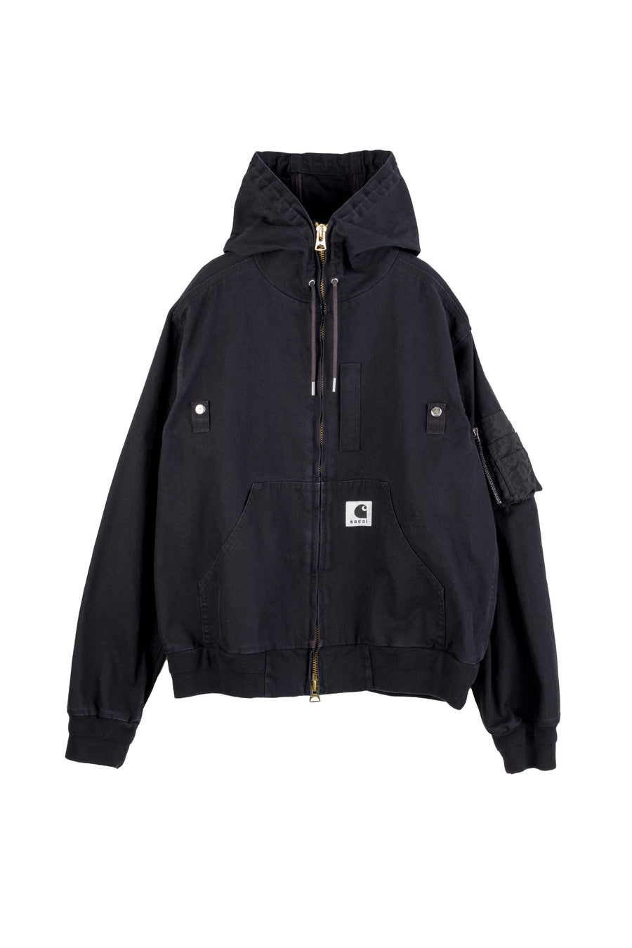CARHARTT WIP WASHED DUCK HOODED BLOUSON 2503859M 001 SACAI X CARHARTT WIP 