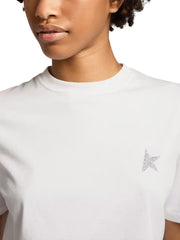 STAR W'S REGULAR T-SHIRT /SMALL STAR/ GLITTER GWP01220 P00059480185 GOLDEN GOOSE 